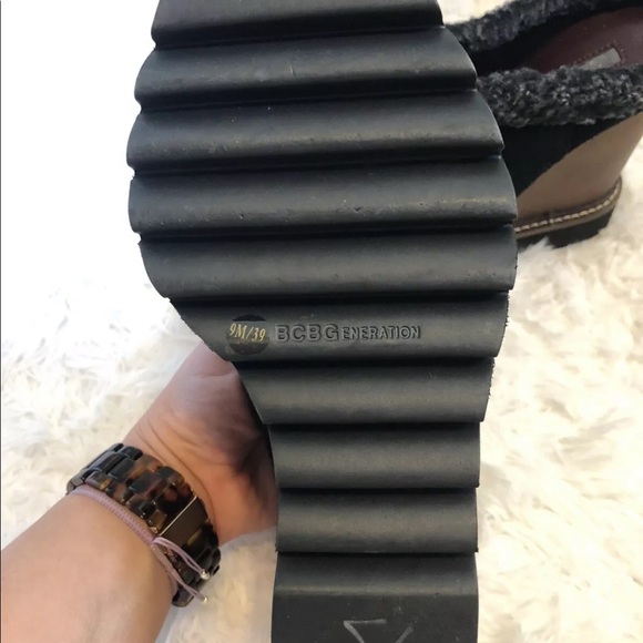 BCBGeneration Size 9 Nerissa Wedge Mules Black - Picture 10 of 11